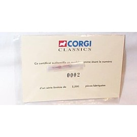 Corgi heritage ESSO carburant lubrifiant truck certificate number 0002 1.50 scale limited edition diecast model