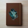 Teal Dragon Decal - Wall Hole Sticker with 3D Effect