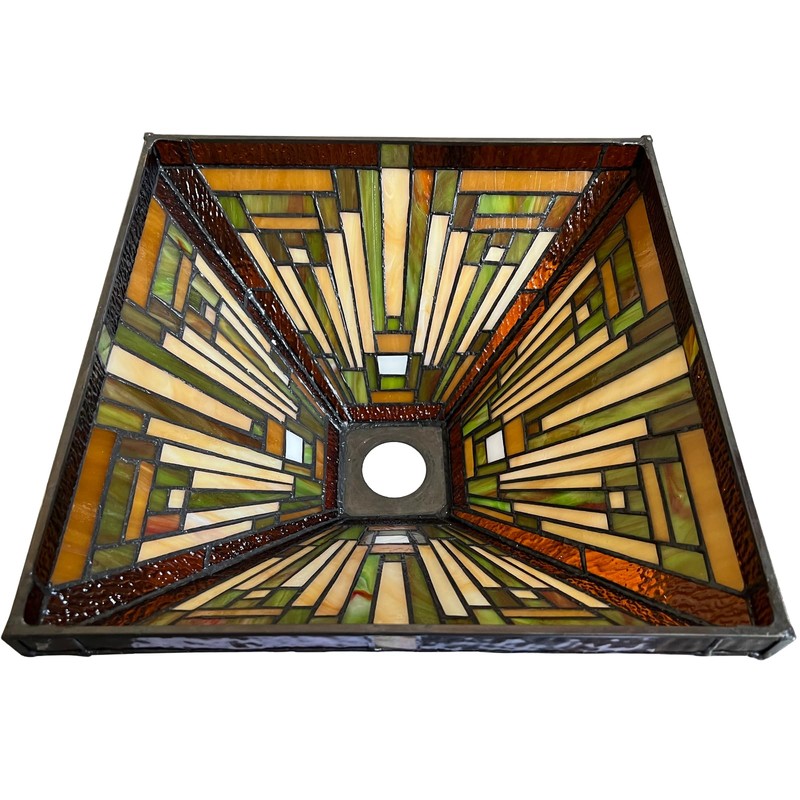 Capulina Tiffany Lamp Shade 12 Inches Wide Accessories Replacement Amber