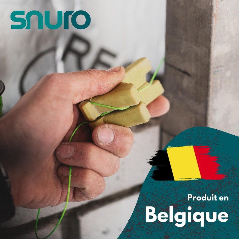 SNURO Nylon Rope (2 mm, 100 m, Yellow), Pack of