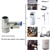 Stainless Steel Water Supply Adapter 1/2" x 1/2" x 1/4"
