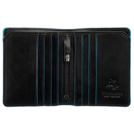 VISCONTI Alps Collection Tignes Leather Wallet Holder RFID Blocking ALP92 Black