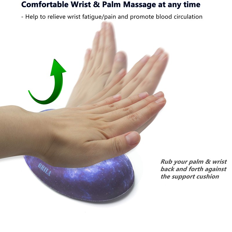 BRILA Wrist Rest - Ergonomic Memory Foam Wrist Support for
