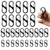Fenhupe 30pcs S Hooks Carabiner Clip, Zipper Pull Locks Anti