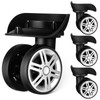 Kisangel Suitcase Wheels - 4Pcs Luggage Wheels Trunk Wheels Suitcase