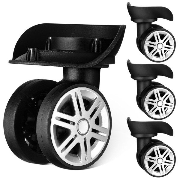 Kisangel Suitcase Wheels - 4Pcs Luggage Wheels Trunk Wheels Suitcase