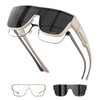 KAPVOE Photochromic Fit Over Glasses Sunglasses for Men Women Oversized