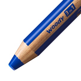 Multi-Talented Pencil - STABILO woody 3 in 1 - Pack of 1 - Ultramarine