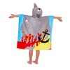 Children's Hooded Towel Beach Poncho Cotton Swimming Pool Bath Towel,