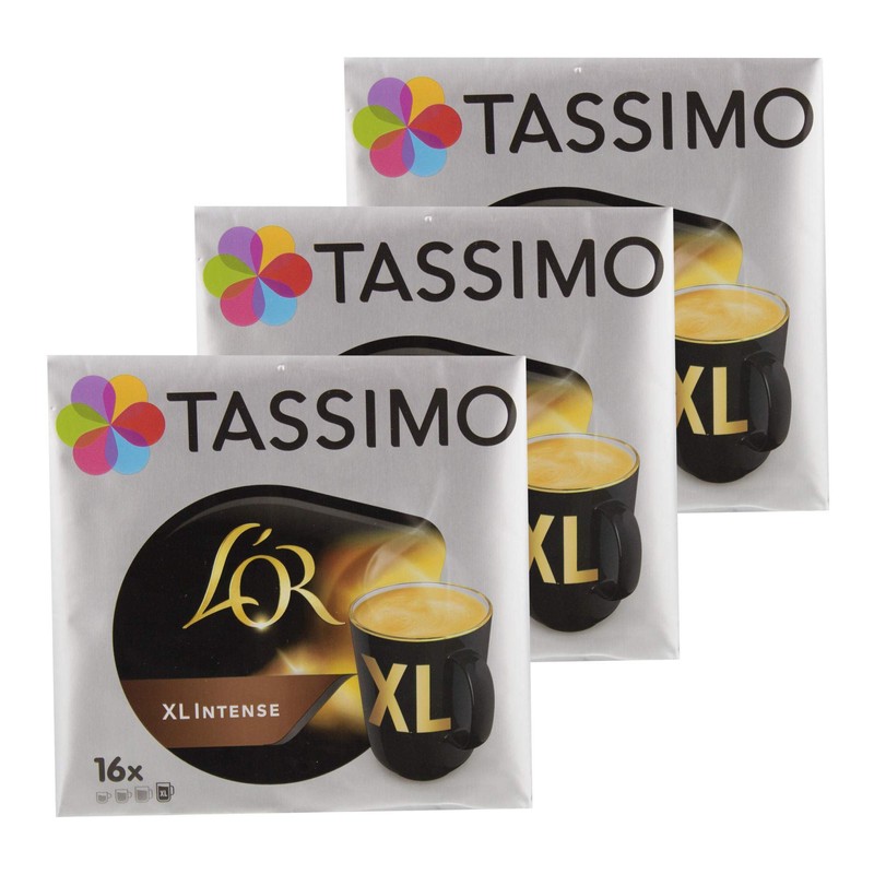 Tassimo L’Or XL Intense, Coffee, Coffee Capsules, Ground Roast Coffee,