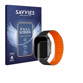 Savvies Pack of 4 Full Screen Protectors for Imiki SF1 2.01 Inch Full Cover Screen Protector Film [3D Curved, Transparent, Anti-Fingerprint]