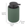 WENKO Belluno Liquid Soap Dispenser, Refillable Soap Dispenser Made of