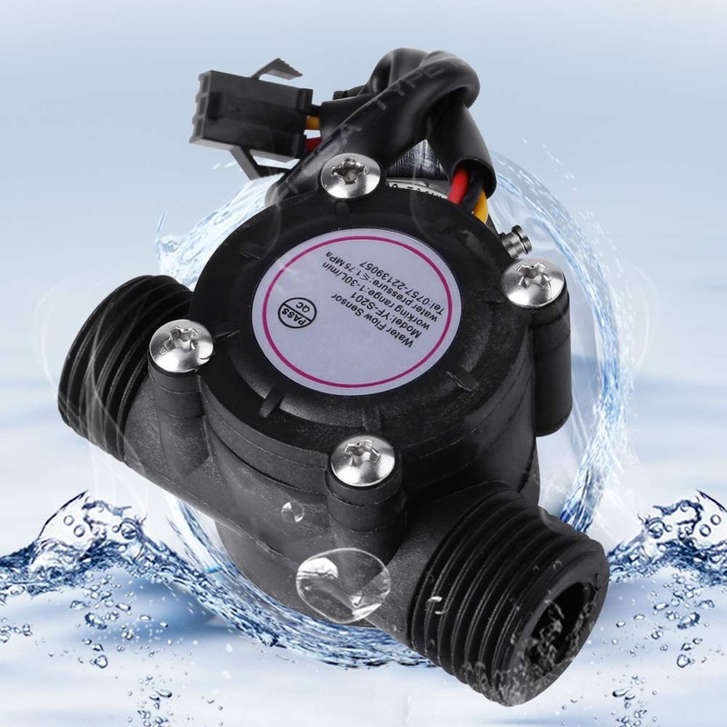 Flow Sensor DN15 G1/2, Water Flow Sensor Hall Effect Flow