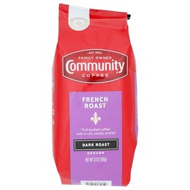 Community Coffee French Roast, Ground Coffee, Extra Dark Roast, 12 Ounce Bag (Pack of 1)