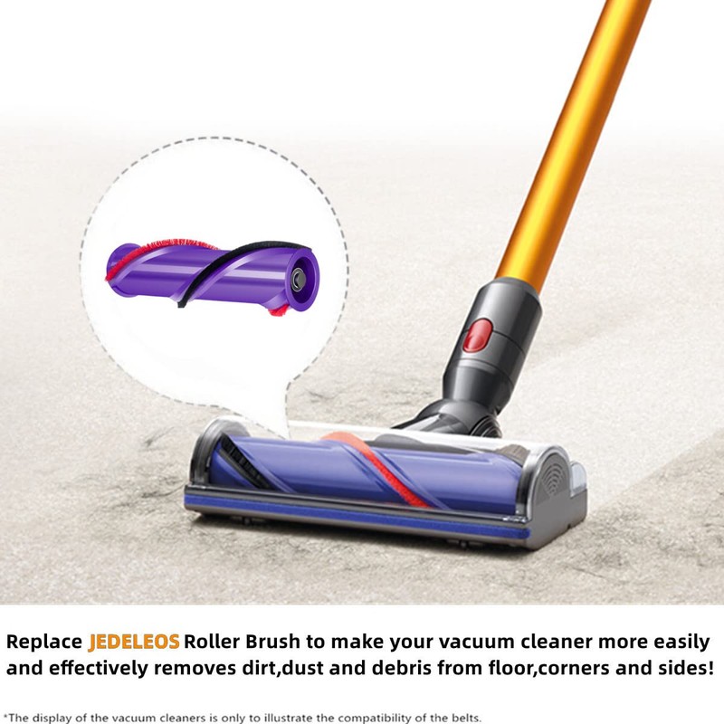 JEDELEOS Replacement Brush Roller for Dyson V8 Cordless Vacuum Cleaner,