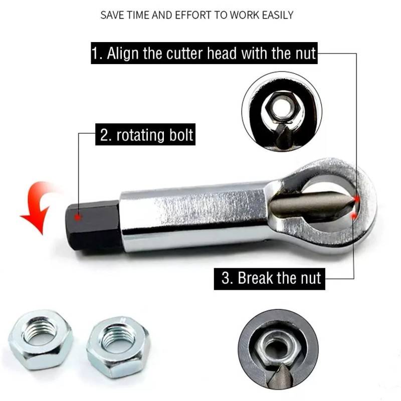 JoyTube Heavy Duty Metal Nut Splitter Set Bolt Buster Cracker