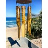 Coconut/Palm Tree Windchime – Large Rustic Tropical Bamboo & Wood