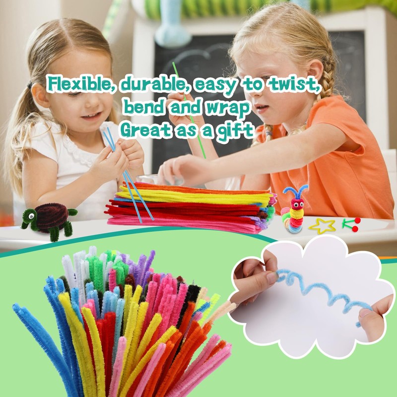 Zlulary Pipe Cleaners Craft, Pipe Cleaners Craft Supplies, Pipe Cleaner,
