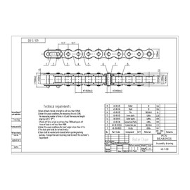 PGN #40 Roller Chain - 5 Feet + Free Connecting Link - Carbon Steel Chains for Bycicles, Mini Bikes, Motorcycles, Go-Karts, Home and Industrial Machinery - 119 Links