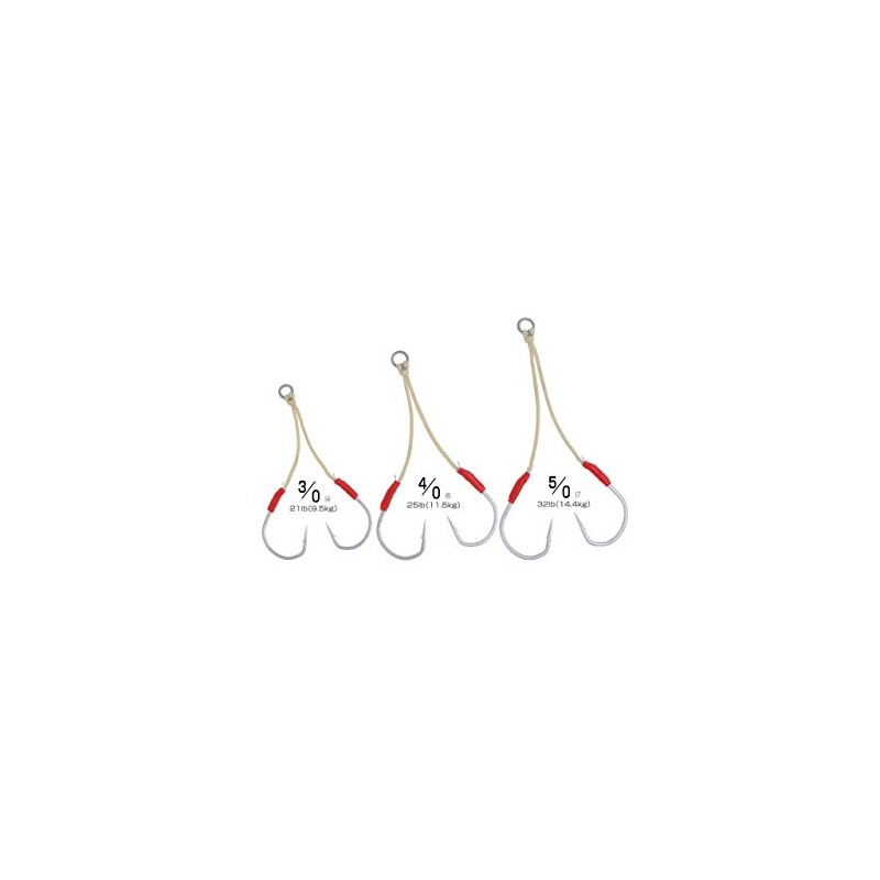 OWNER JTL-22 Long Jig Assist Hooks 3/0 2 Pairs
