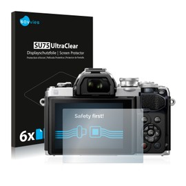 Savvies 6 Pack Screen Protector compatible with Olympus OM-D E-M10 Mark III/Mark IV Protection Film Clear