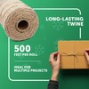 Merrimen Biodegradable Jute Christmas Wrapping Twine – 3 Rolls of