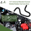 1/4" Universal Mandrel-Formed Molded Rubber Fuel Line Hose 45° 90°