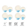 September Promotion Stoneware Embossed 16pc Dinner Set Hot Selling Kitchen