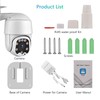 Outdoor Wireless WiFi Security Camera, 1080P Pan Tilt Zoom Surveillance