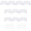 Kasteco 10 Pack White Nurse Hat Headband Nurse Cap Costume