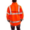 Tingley Standard Icon High Visibility Jacket with Attached Hood, Fluorescent