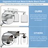 Dekang Bathroom Light Fixtures Over Mirror Brushed Nickel, Rustproof 3-Light