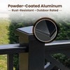 Decorex Hardware 2" x 2" Aluminum Pyramid Post Cap for