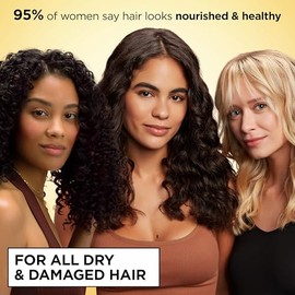 Garnier Hair Care Whole Blends Honey Treasures Repairing Shampoo, Conditioner, and Hair Mask, For Damaged Hair, 1 Kit