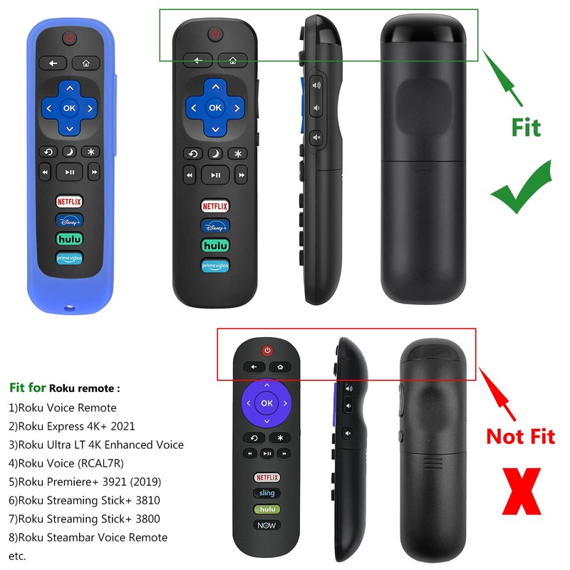 [2 Pack] Remote Cover (Glow in The Dark) Compatible with