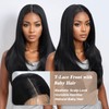 NOBLE Black Straight Layered Wig 24 inch 13×4×1 Lace Front