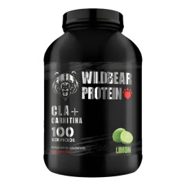 Cla  Carnitina Wild Beard 1kg Pre Entreno Sabores 100 Servs Limón                                                                                     