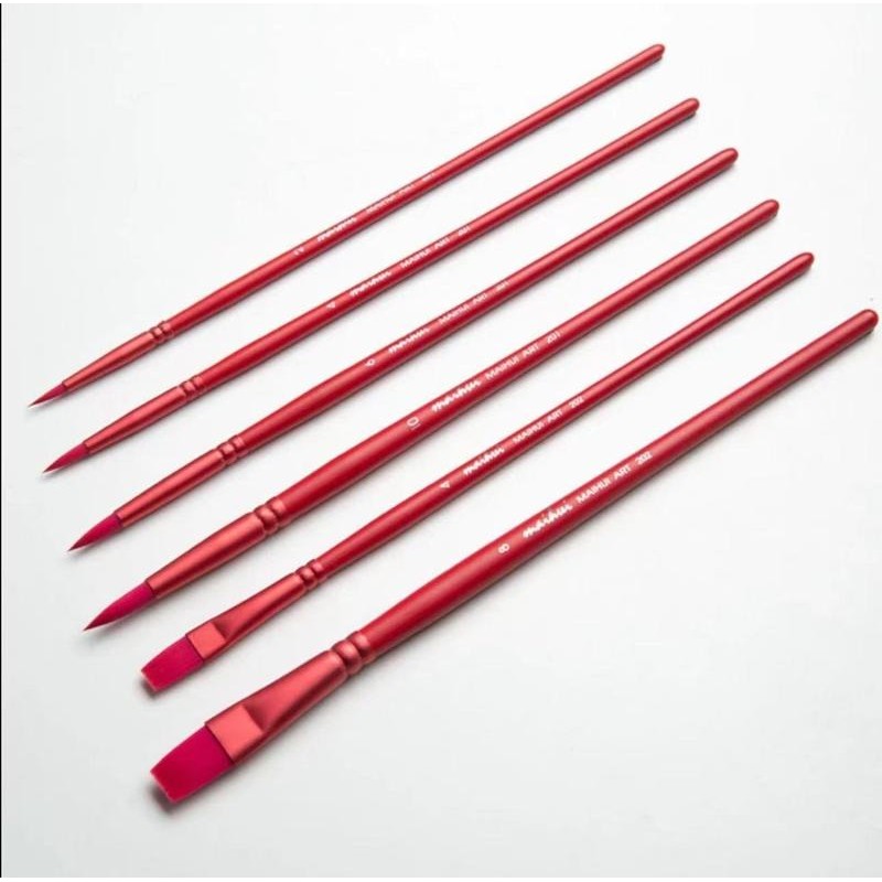 6PCS/Set Nylon Hair smoothly Brush Paint by numbers Art Materials:_Outlining