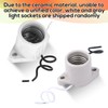 4pcs Porcelain Lamp Socket, E26 Medium Base Light Bulb Socket