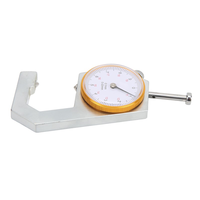 Thickness Gauge Micrometer Meter Cone Head 0‑20mm 0.1mm Resolution Measuring