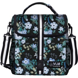 VLM Lunch Box for Women, Insulated Lunch Bag Women with Adjustable Shoulder Strap, Cute Lunch Tote Bag for Work,Picnic,Camping