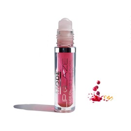 MODE Lip Glaze Flavored Lip Gloss Yummy CRANBERRY COSMO Flavor Roll On Sweet Wet Nourishing Shine, Hydrating Natural Skincare Fruit Oils