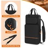 Damero Drumstick Bag, Drumstick Mallet Bag with Detachable Shoulder Strap,