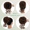 Extensiones Pelo Natural Moños Postizos Coletero Sintético Postizo Rizado Ondulado