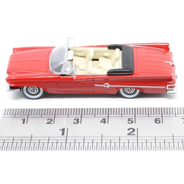 Oxford Diecast 1961 Chrysler 300 Convertible Mardi Gras Red 1/87 (HO) Scale Diecast Model Car