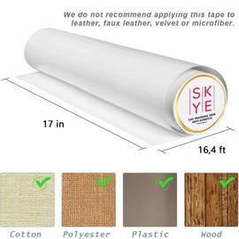 Skye - Anti Cat Scratch Furniture Protector-16-20 Pack Single Side cat Couch Protector, Self-Adhesive Cat Tape for Furniture, Clear Cat Scratch Deterrent for Furniture Door Wal (roll 17 in*16ft)