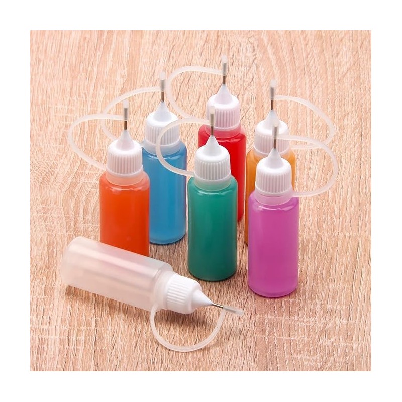 LALOCAPEYO Precision Tip Applicator Bottle, 15 PCS 10ml Bottles With