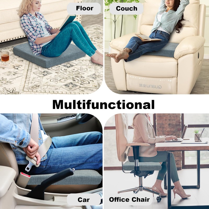Recliner Seat Cushion for Elderly Square Foam Chair Cushion for