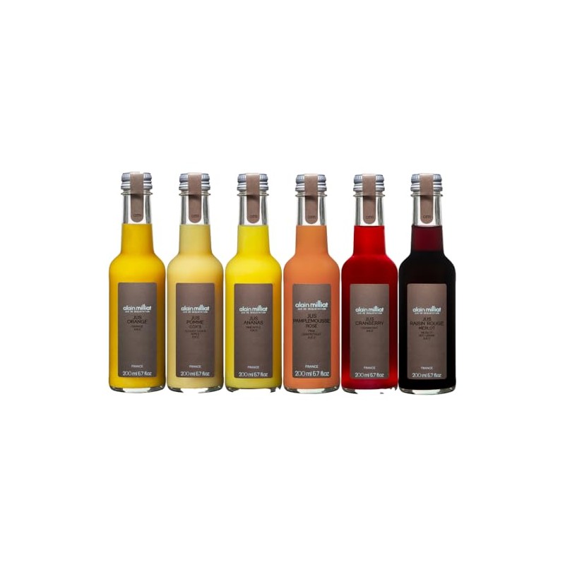 Alain Milliat-Juice Sample Six Pack, 6.8 Fl Oz (Six 200ml