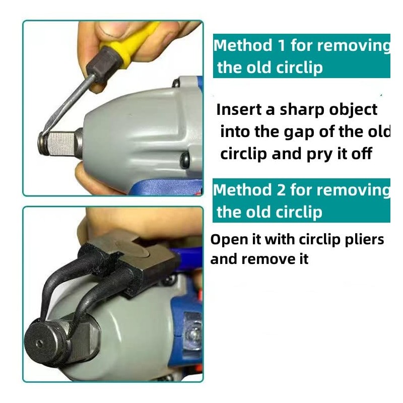 SANFAY 10-Piece 1/2 Inch Impact Wrench Socket Retainer Rings Set,